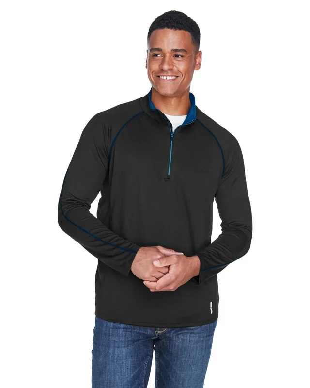 North End Men’s Radar Quarter-Zip Performance Long-Sleeve Top