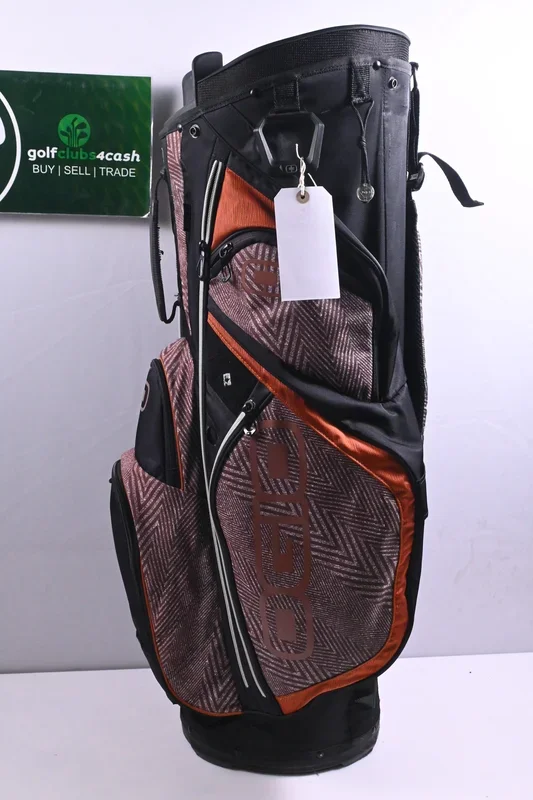Ogio Cart Bag / 14-Way Divider / Black, Orange, Brown