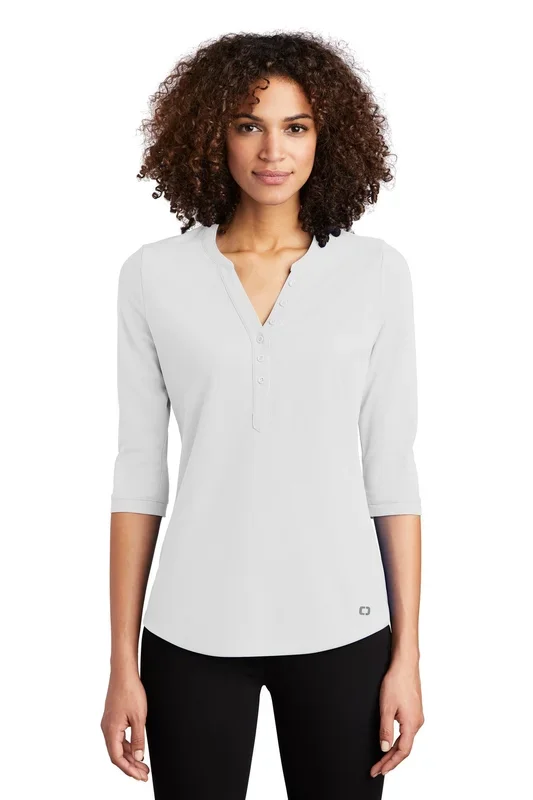 OGIO Women’s Jewel Henley. LOG104