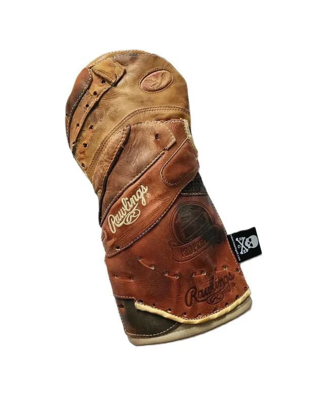 One-Of-A-Kind! Custom Baseball Glove, Upcycled Rawlings Patchwork, Driver Headcover