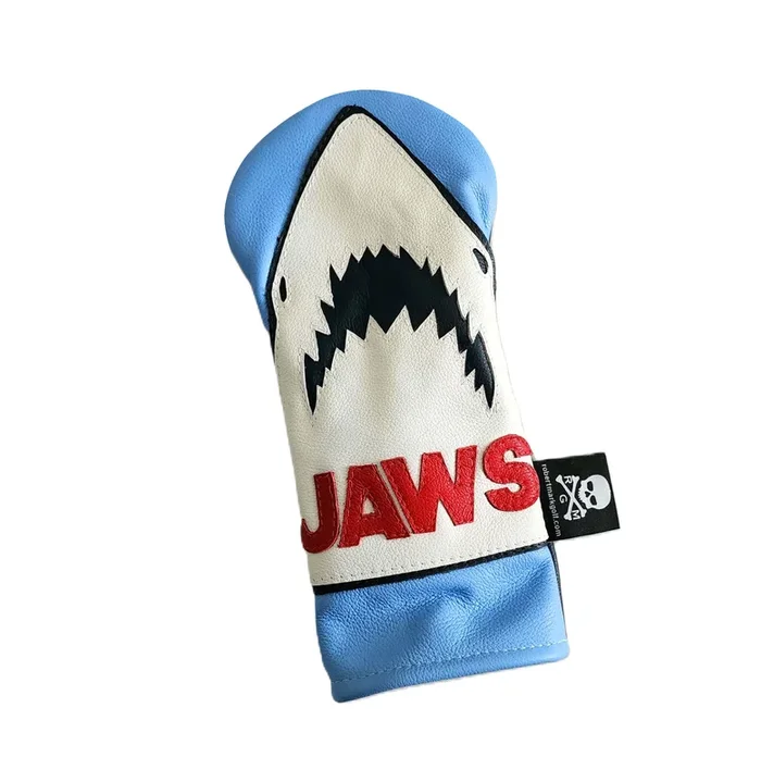 One Of A Kind! The “JAWS” Inspired, Great White Shark Fairway Wood Headcover!