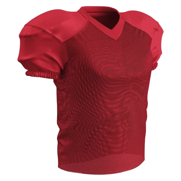 Open Box Champro Boys’ Time Out Youth Stretch Football Practice Jersey Youth-Medium-Scarlet