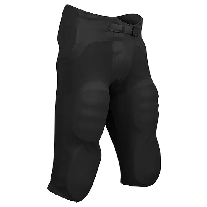 Open Box Champro Men’s Safety Practice Football Pants with Built-In Pads-3X-Large-Black