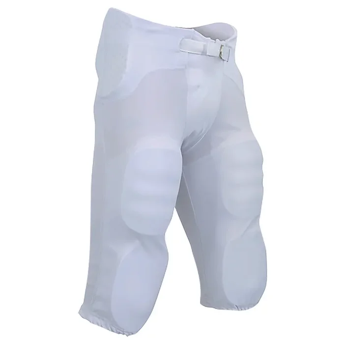 Open Box Champro Men’s Safety Practice Football Pants with Built-In Pads-X-Large-White