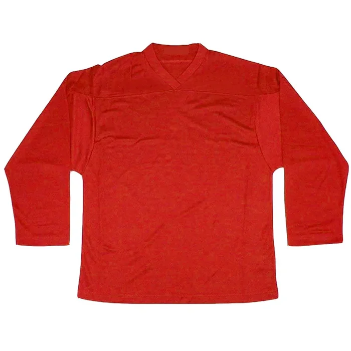 Open Box Kamazu KM-10100-RDL Classic Senior Practice Hockey Jersey-Red-Large