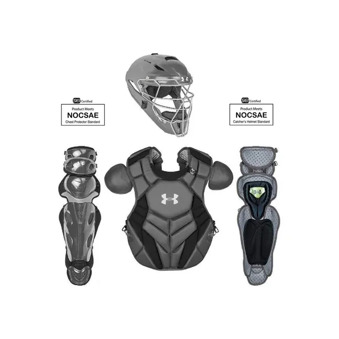Open Box Under Armour PRO Series Catching Kit-Senior (12-16)-Graphite