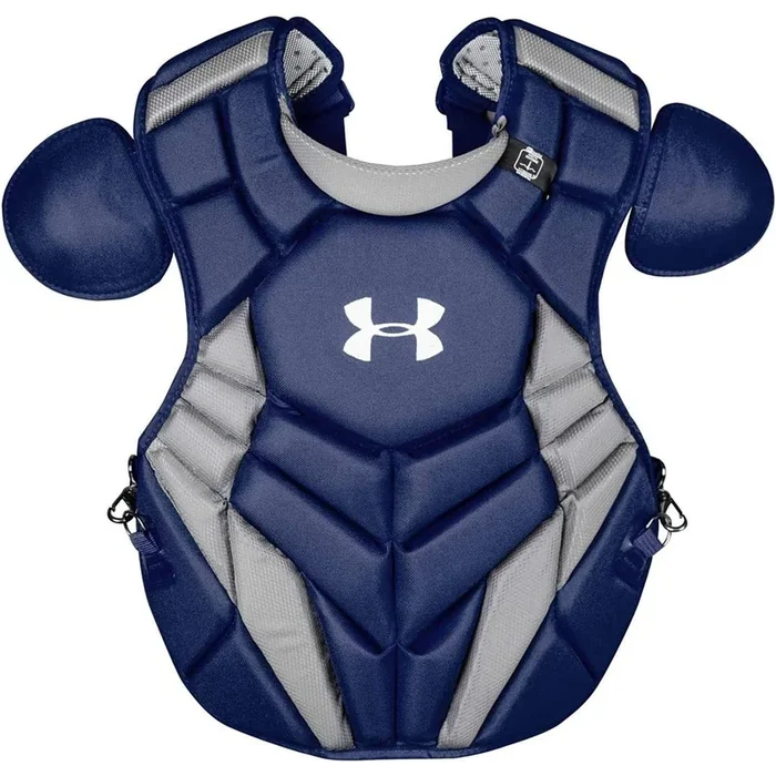 Open Box Under Armour PRO4 Chest Protector- Junior-13.5″-Navy