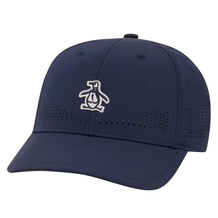 Original Penguin Country Club Perforated Golf Cap Black Iris – SP25 Women