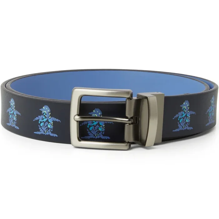 Original Penguin Floral Pete Print Belt – Colony Blue