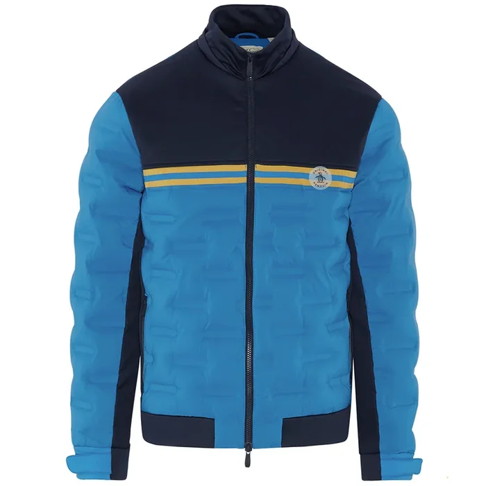 Original Penguin Insulated Mixed Media 80’s Bomber Jacket – Black Iris