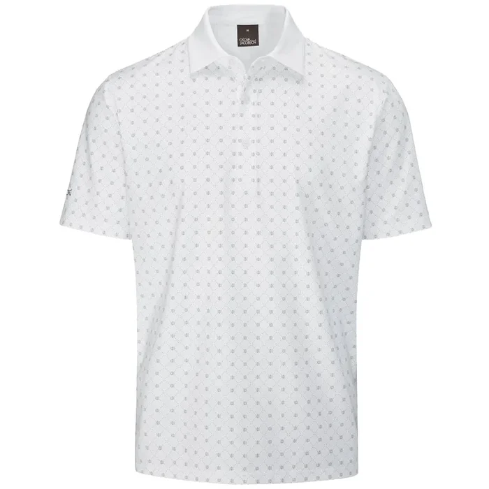 Oscar Jacobson Barton Polo Shirt – White/Pewter