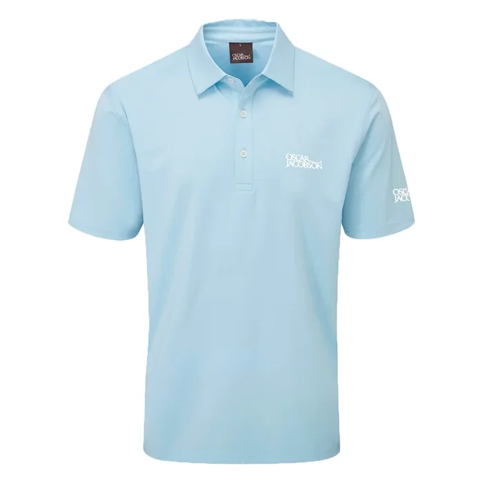 Oscar Jacobson Chap Tour Golf Polo Shirt – Sky Blue
