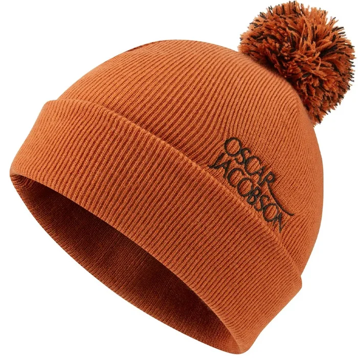 Oscar Jacobson Knitted Hat II – Orange Rust