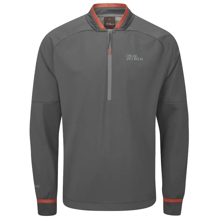 Oscar Jacobson Redfern 1/2 Zip Pullover – Pewter