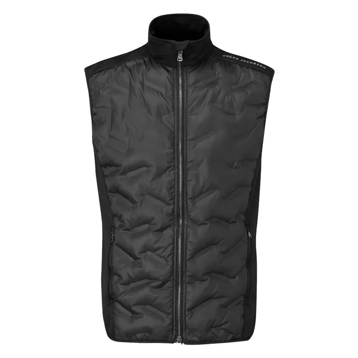 Oscar Jacobson Ridley Hybrid Gilet – Black