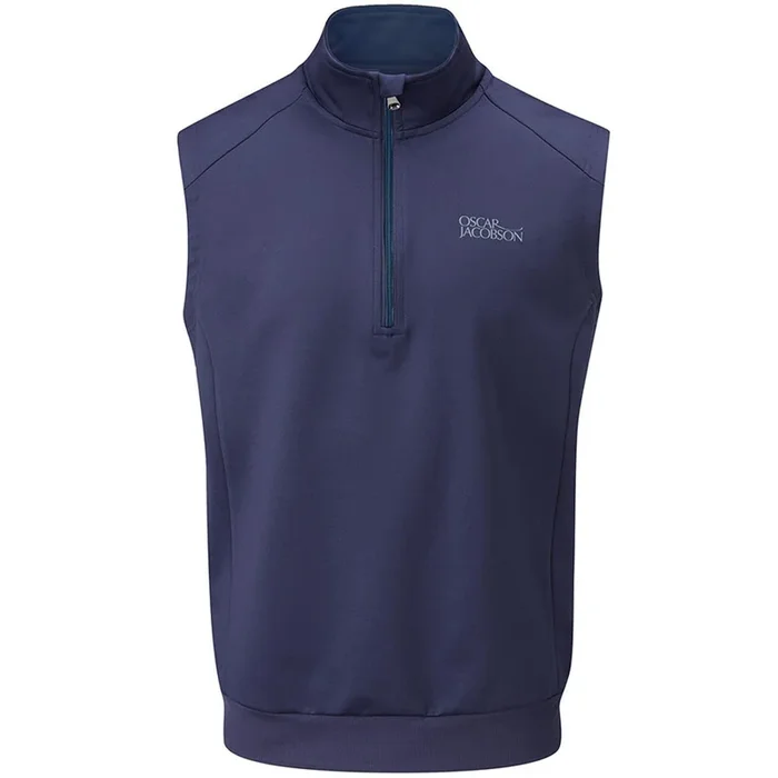 Oscar Jacobson Trent Tour Sleeveless Midlayer – Solid Navy
