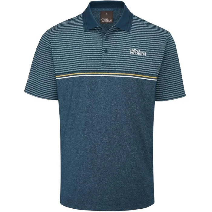 Oscar Jacobson Whitby Polo Shirt – Teal Marl