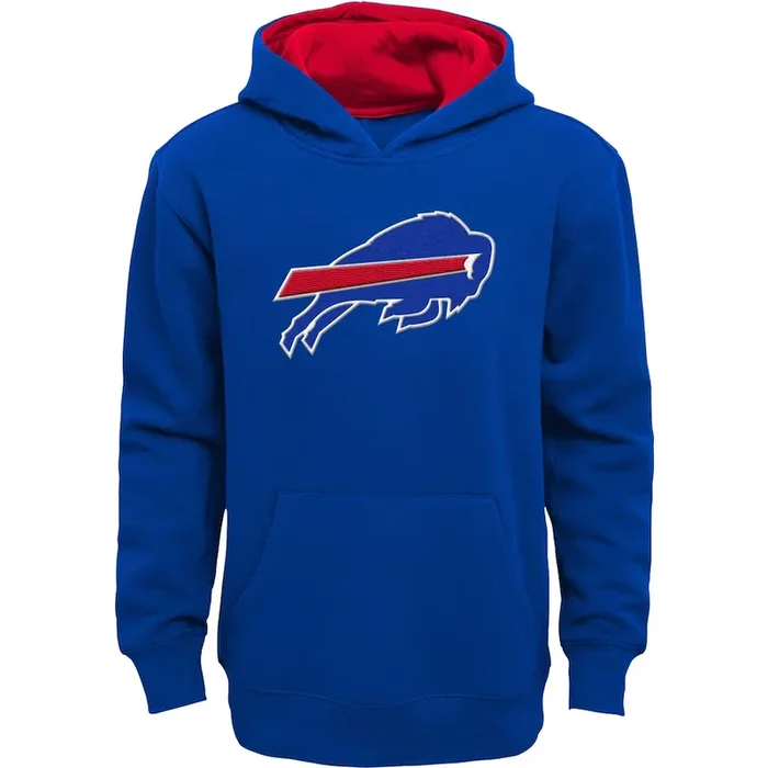 Outerstuff Boy’s Buffalo Bills Prime Pullover Fleece Hoodie – Royal