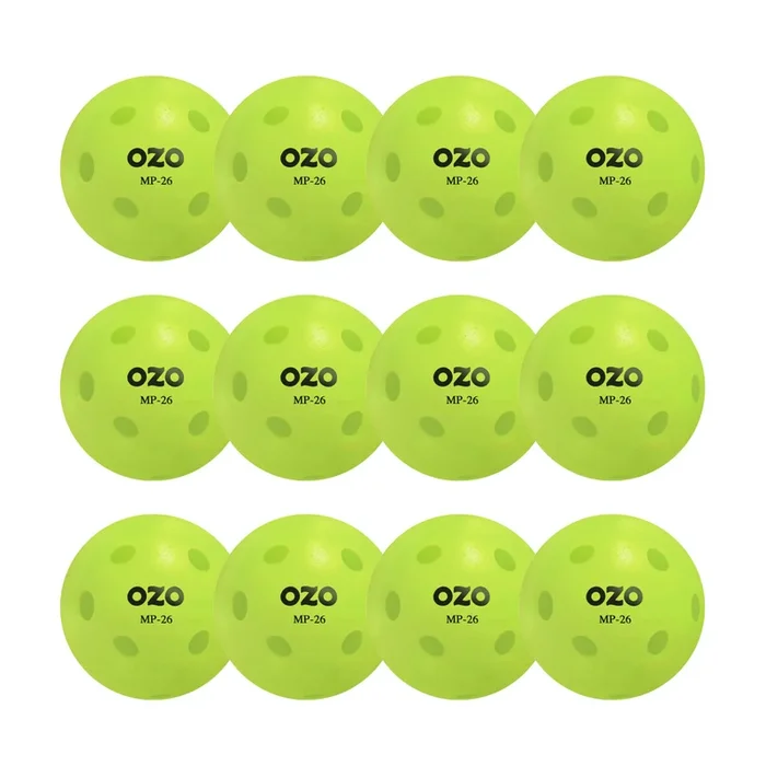 OZO Pickleball Indoor Balls 12-Pack Green