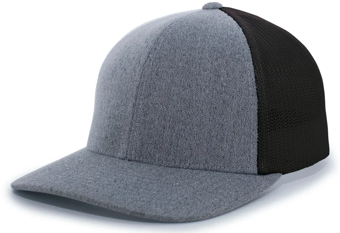 Pacific Headwear Heather Trucker Flexfit Cap