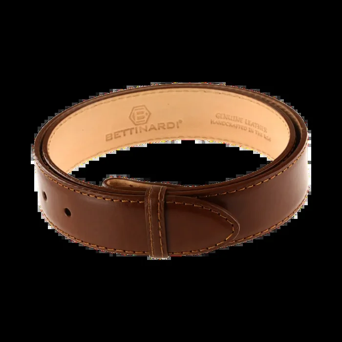 Papaya Brown Leather Belt