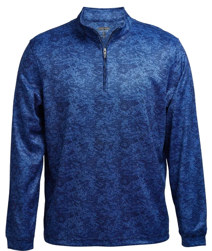 Pebble Beach Men’s Camo Print 1/4 Zip Pullover