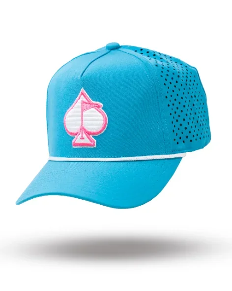 Perforated Rope Hat – Baby Blue