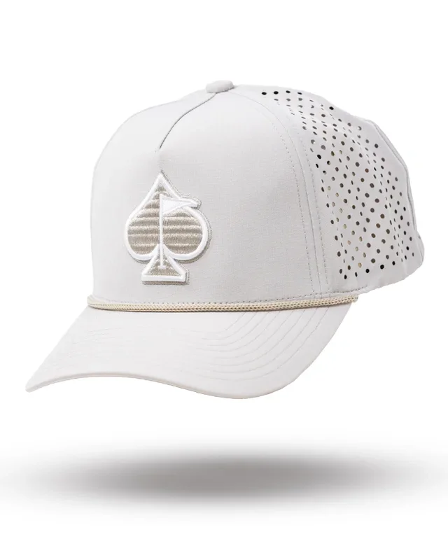 Perforated Rope Hat – Bone
