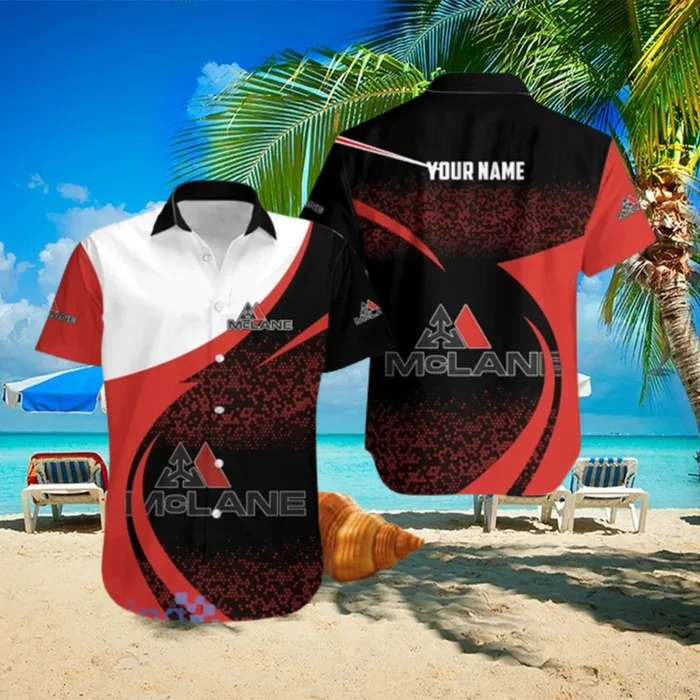 Personalized Mclane Nlack And Red Hawaiian Shirt Trending Summer Gift For Men And Women hawaiian shirt – Fanshubus – Fanshubus.com