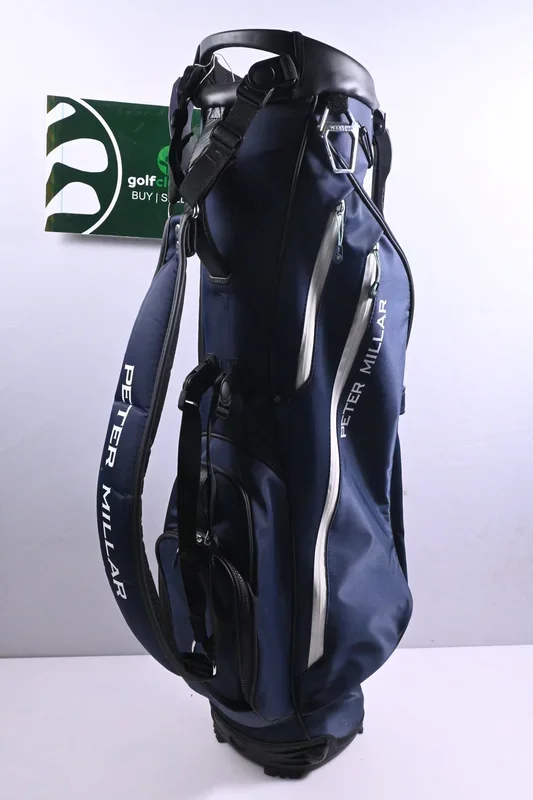 Peter Millar All Course Stand Bag / 2-Way Divider / Navy, White