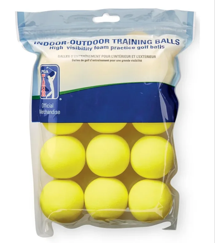 PGA Tour Yellow Foam Balls – 12pkt