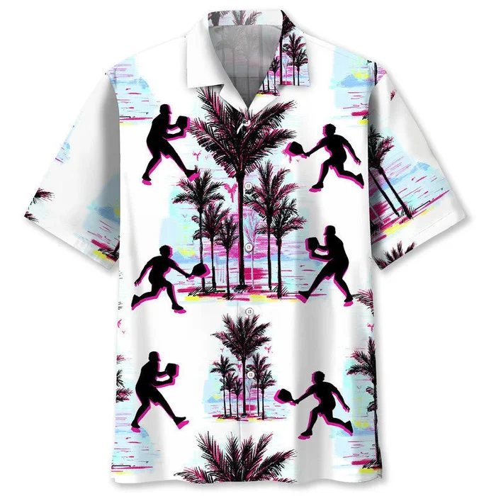 Pickleball White Hawaiian Shirt – Fanshubus.com