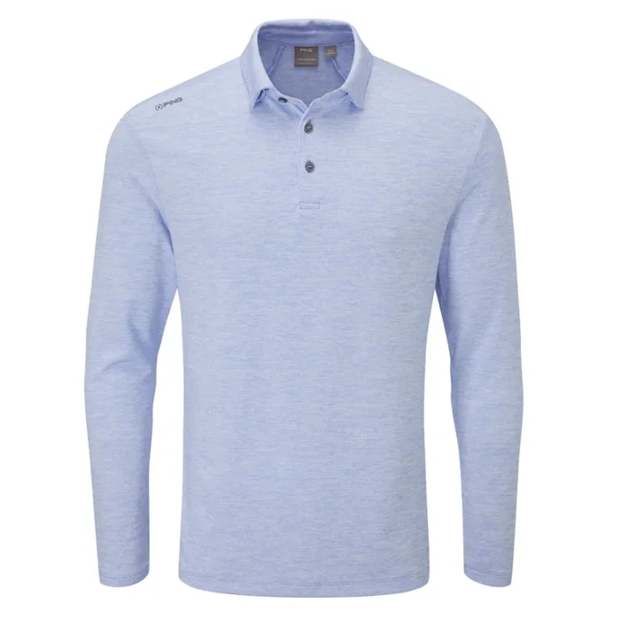 Ping Angus Long Sleeve Polo Shirt – Marina Multi
