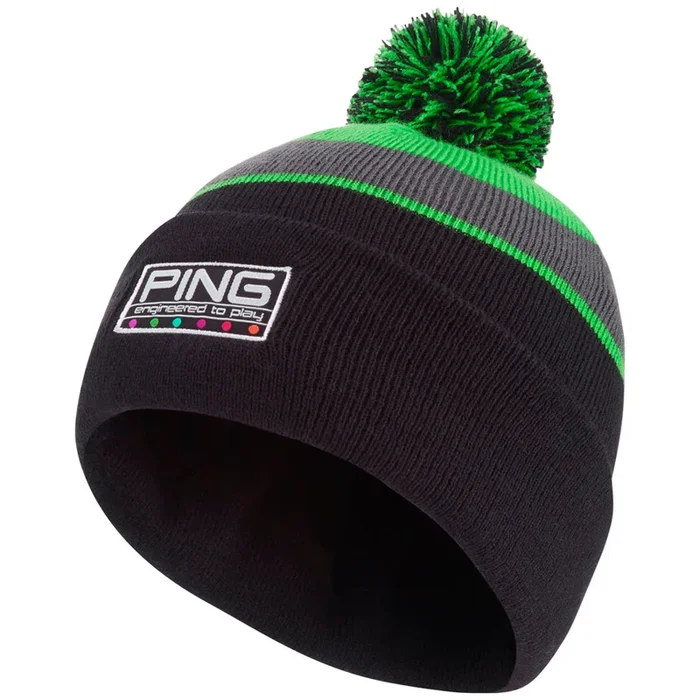 Ping Colour Code Bobble Hat – Black Multi