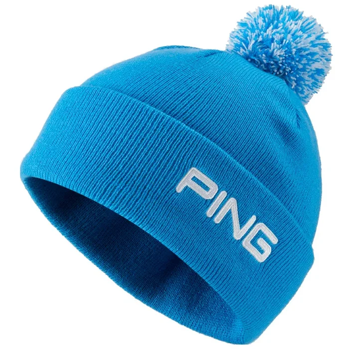 Ping Cresting Knit Beanie Hat – French Blue