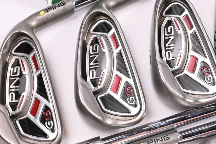 Ping G15 Irons / 3-PW / Yellow Dot / Regular Flex Ping AWT Shafts