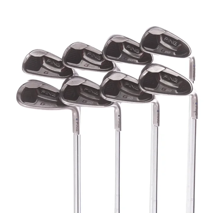 Ping G20 Steel Men’s Right Irons 4-SW Blue Dot Stiff – Ping CFS S