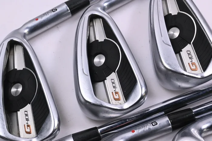 Ping G400 Irons / 5-PW+GW / Red Dot / Regular Flex Ping AWT 2.0 Shafts