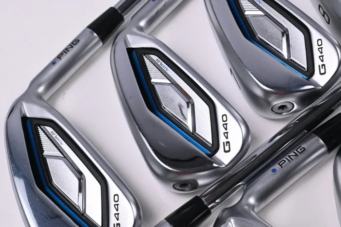 Ping G440 Irons / 5-PW+UW+52+56 / Blue Dot / Regular Flex Ping AWT 3.0 Shafts