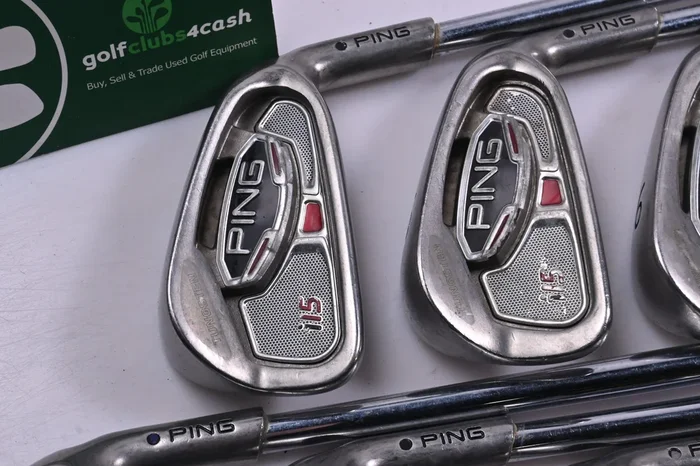 Ping i15 Irons / 4-PW / Black Dot / Regular Flex Ping AWT Shafts