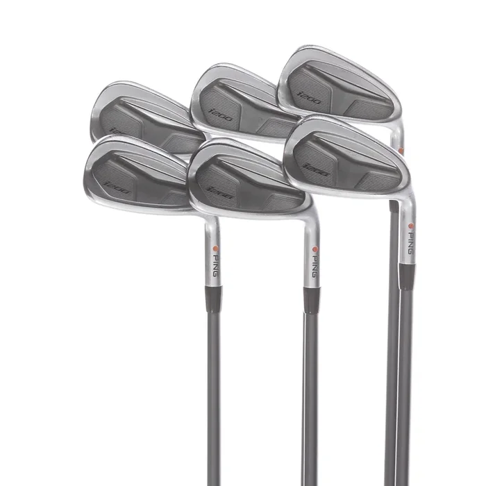 Ping i200 Graphite Men’s Right Irons 6-PW+AW Orange Dot Senior – Ping CFS 65 SR