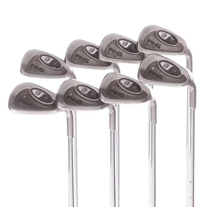 Ping i3 + Blade Steel Mens Right Hand Iron 3-PW White Dot Stiff – Ping