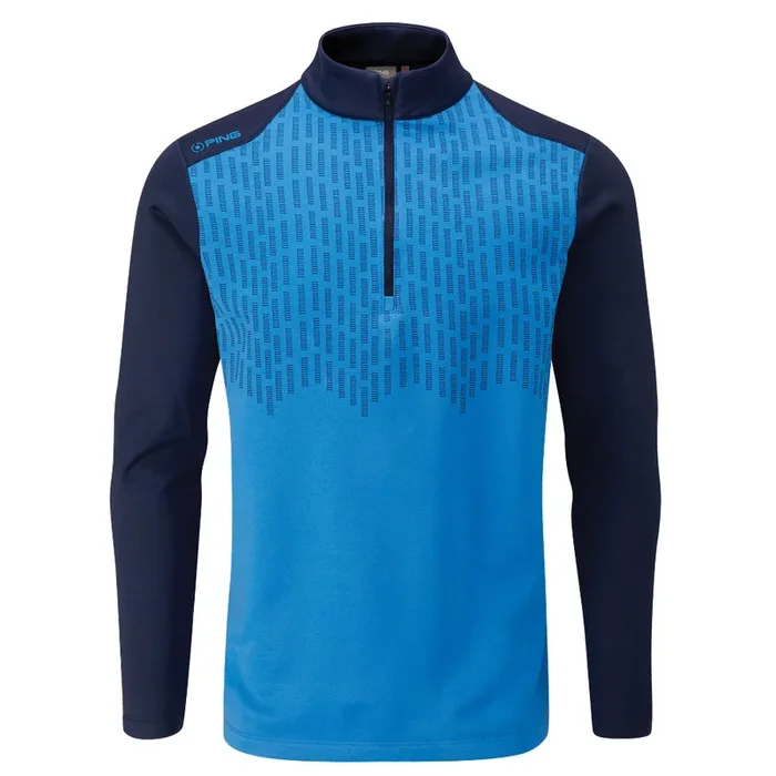 Ping Nordic 1/2 Zip Sweater – Brilliant Blue/Oxford Blue