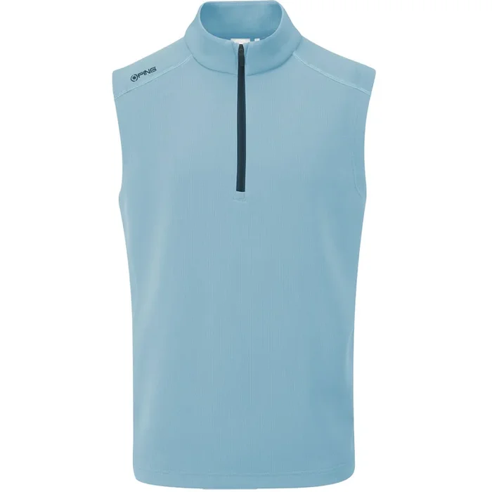Ping Ramsey 1/2 Zip Gilet – Sky Blue Marl