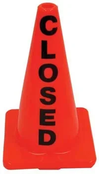 Plastic Message Cones – Closed