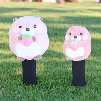 Plush Hamster with Strawberry Headcover