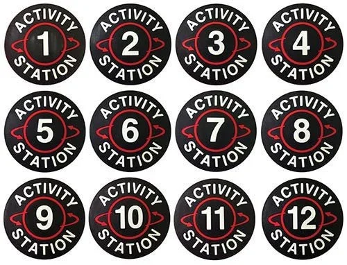 Poly Activity Station Spot Station Markers | Indoor & Outdoor Use