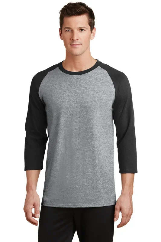 Port & Company Men’s Core Blend 3/4-Sleeve Raglan Tee