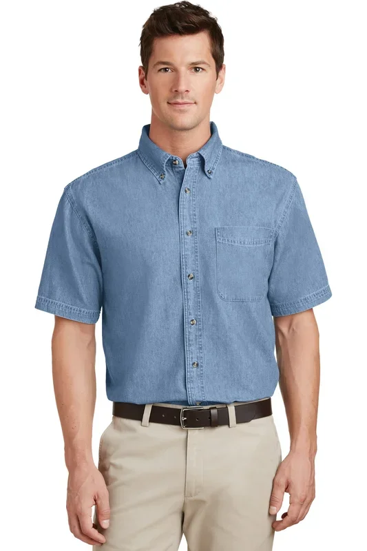 Port & Company Men’s Short Sleeve Value Denim Shirt