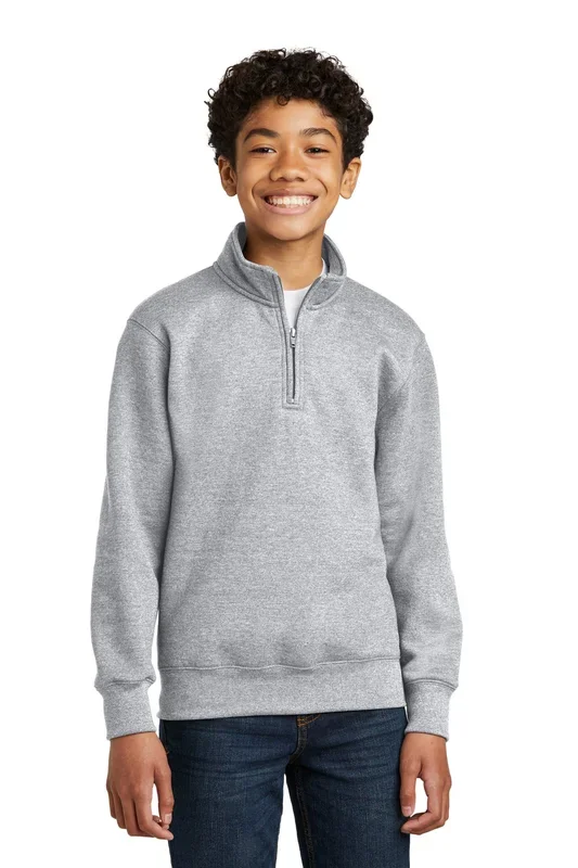 Port & Company Youth Core Fleece 1/4-Zip Pullover Sweatshirt